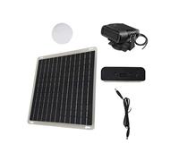 YUEHISY Solar Powered Fan Kit, 10.2" Portable Car Fast Heating Defroster with Solar Panel, 2 Modes of Wind, for Automotive Chicken Coop Greenhouse