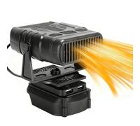 YUEHISY Space Heater, Portable Electric Heater with Dual USB & Flexible 360° Adjustment, Quiet Small Blower for Indoor Use