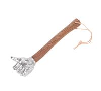 YUEHISY Stainless Steel Hand Hammer, Fist Shape Head Solid Wood Handle, Multifunctional Tool for Gardening Household Car Outdoor (Thumb Head)