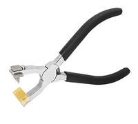 YUEHISY Stainless Steel Stitching Hole Punch, Flat Mouth Prong Chisel Pliers for Leather Craft, Leather Hole Punch Tool with 3 Interchangeable Needles for Sewing, Belt