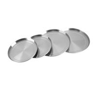 YUEHISY Stainless Steel Stove Top Burner Covers Set Mirror Polish Cooker Protection for Kitchen Stove - 4Pcs, Ideal for Keeping Your and, Fits Standard Sized Electric Burners