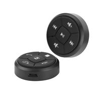 YUEHISY Steering Wheel Control Button, Wireless GPS Switch for Car, Universal Volume, Mute & Mode Functions, Metal ABS Build, Easy Install Car Accessory