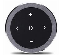 YUEHISY Steering Wheel Remote Control, Wireless Bluetooth Car Controller with Media Button, Handsfree Phone Kit for Smartphone Tablet, Voice Command, Universal Portable Easy Mount