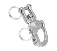 YUEHISY Swivel Snap Shackle, 316 Stainless Steel with Jaw Hook for Sailboat, High Strength Arrow Storage Case for Halyard Spinnaker, Heavy Duty Marine Hardware for Sailing Yacht Rigging (70mm)