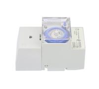 YUEHISY Timer, 24 Hour Time Switch Wide Voltage, Analog Mechanical DIN Rail Timer for, 8 Programmable Weekly Settings, Compact Module for Electric Control