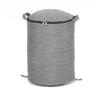 YUEHISY Toy Storage Organizer with Removable 59x59 Inch Play Mat, 2-in-1 Foldable Fabric Bin for Building Blocks & Stuffed Animals (Grey)