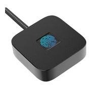 YUEHISY USB Fingerprint Reader for 10/11 Hello, 0.3s Fast & 360-Degree Touch Recognition with 1.5m Cable, Biometric Scanner for PC/Laptop Login (Black)