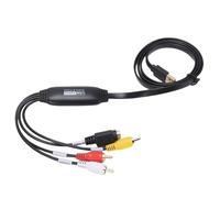 YUEHISY USB2.0 Video Capture Card with S-Video Input, to USB Converter 1080P, Convert VHS Mini DV VCR DVD to Digital Adapter