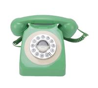 YUEHISY Vintage Corded Telephone Antique Style, Retro Home Phone with Redial Function RJ11 Connector, No Power Needed for Emergency Use (Dark Green)