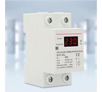 YUEHISY Voltage Protector, Overvoltage Undervoltage Protection 40A with Auto Recovery, DIN Rail Mount Protector for Home Appliance, Cut Off Switch with Status Indicator