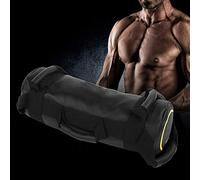 YUEHISY Weighted Training Sandbag, Power Bag for Weightlifting with Empty Filler Design, PU Leather Heavy Duty for Squats Dead Lifts Lunges, 20kg Strength Workout Bag (20kg)
