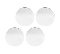 YUEHISY Wheel Center Caps 4 Pcs for Rim Hub, 68mm OD 62mm ID Universal Replacement Accessories for Sedan SUV, Durable ABS Metal Cover for Car Wheels (Electroplated)
