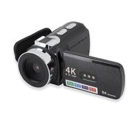 YUEHISY WiFi 4K Digital Camcorder with Rotating Screen, 64MP Video Camera with LED Light, 4800mAh Long Battery Life ForYouTube Live Streaming