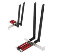 YUEHISY WiFi 6E PCIe Card, 4200Mbps Tri Band Adapter, Next Generation 2.4 5 6GHz Low Latency Network Card, for Desktop PC