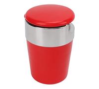 YUEHISY Wind Proof Ashtray Durable ABS Stainless Steel Wind Proof Rain Simple Style Car Ashtray for Party Bar Car (Red)
