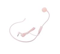 YUEHISY Wired Headset Microphone for Teachers, Ear Hanging Mic, Unidirectional Noise Cancelling, Flexible Memory Metal Boom, 3.5mm Universal for Classroom Church Speech (Pink)