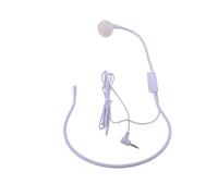 YUEHISY Wired Headset Microphone for Teachers, Ear Hanging Mic, Unidirectional Noise Cancelling, Flexible Memory Metal Boom, 3.5mm Universal for Classroom Church Speech (Purple)
