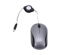 YUEHISY Wired USB Mouse, Retractable Cable Mouse