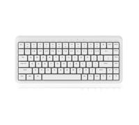 YUEHISY Wireless Keyboard, 75% Compact 84 Keys 2.4G Silent Mechanical Keyboard with Scissor Switch Design, 12 Multimedia Shortcuts, for Desktop PC (White)