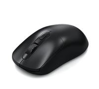 YUEHISY Wireless Mouse, 2.4GHz BT5.0 Dual Mode Gaming Mouse with Anti Slip Grid Scroll Wheel and Ergonomic Design, 800 1200 2400 Adjustable DPI, for PC (Black)