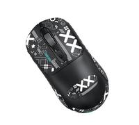YUEHISY Wireless Mouse, Dual Mode 2.4GHz and BT 5.0 Mouse with Anti Slip Grid Scroll Wheel, 3 Adjustable DPI Levels, Ergonomic Design, for Gaming Working (Black)