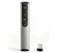 YUEHISY Wireless Presenter Clicker for PowerPoint, 2.4GHz Plug and Play Presentation Remote, 30m Control Range USB Slide Advancer