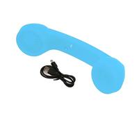 YUEHISY Wireless Retro Telephone Handset, Bluetooth Rechargeable, Volume Control, HD Mic, 8H Talk Time, for Cell Phone, Laptop (Blue)