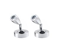 Yuehuamech 2pcs 12V LED Spot Reading Light Adjustable Switch Warm Light Wall Mount LED Spotlight for Camper Van Caravan Boat Interior Led Trailer Truck Motorhome Light (A-ON/Off Switch)