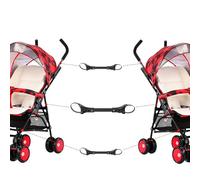 Yuehuamech 3pcs Baby Stroller Connectors Twin Pushchair Connectors Dual Pram Connector Coupler Bush Pushchair Quick Release Linker Hook Fits Most Strollers Turn Two Strollers into a Double Stroller