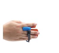 Yuehuamech Archery Finger Tab Shooting Finger Tab Aluminum Plate Cow Leather Adjustable Finger Protector Guard for LH/RH Recurve Bow Archery Competition Hunting