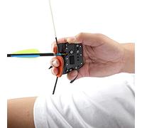 Yuehuamech Archery Finger Tab Shooting Finger Tab Aluminum Plate Cow Leather Adjustable Finger Protector Guard for LH/RH Recurve Bow Archery Competition Hunting