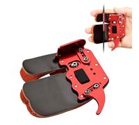 Yuehuamech Archery Finger Tab Shooting Finger Tab Aluminum Plate Cow Leather Adjustable Finger Protector Guard for LH/RH Recurve Bow Archery Competition Hunting