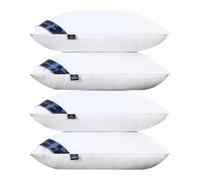 Yuehuamech Bed Pillows 4 Pack Hotel Quality Pillows Side Sleeper Bounce Back Bed Pillow Quick Rebound & Dust Proof Resistant Premium Filled Pillow Cushion for Back/Stomach/Side Sleepers 18.9x29.1inch