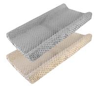 Yuehuamech Diaper Changing Pad Cover 2 Pack Newborn Changing Mat Cover Changing Table Sheets Reusable Changing Mattress Cover Changing Attachment 32 x 16 x 4