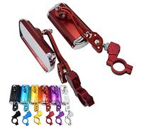 Yuehuamech Universal Rear View Mirrors for Motorcycles Motorbike Side Wing Mirror with 10mm Thread 21-24mm Handlebars Mobility Scooter Mirrors Replacement for ATV Dirt Bike Cruiser