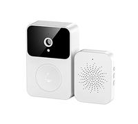 Yuehuamech Wireless Video Doorbell Camera 2. 4GHz WiFi Door Ringer Security Camera with Chime 1080P HD, 2- Way Audio, Battery Powered, Human Detection, Support SD Storage