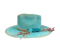 YUEHUINIAO Wool Homburg Panama Hat Exotic Hat for Women Men Photo Props Western for Men Women Unisex Wear Headwear