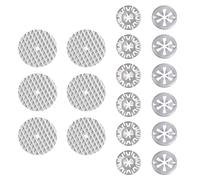 YUEIODDKL 18 Pcs Heat Shield Repair Kit, Car Exhaust Heat Shield Clips, Metal Locking Star Washers 30mm/50mm- 2 Style, Manganese Steel Fixing Clip Replacement for Automobile