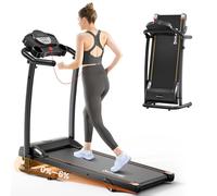 YUEJIQI Treadmills for Home, 3.0HP Foldable Treadmill with Incline, Small Space Portable Running Machine, 240 Lbs Capacity with 12 Preset PROG, LED Display, Speaker and Cup Holder