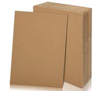 yuejuhe 20 Pack Corrugated Cardboard Sheets, Thick Cardboard Paper A3 A4, Large Kraft Board, Brown Art Craft Paper Sheet for DIY, Packaging, Shipping, Mailing
