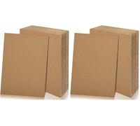 yuejuhe 40 Pack Corrugated Cardboard Sheets, Thick Cardboard Paper A3 A4, Large Kraft Board, Brown Art Craft Paper Sheet for DIY, Packaging, Shipping, Mailing