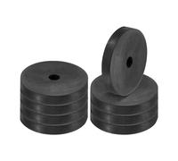 YUEKOPOU 8 Pcs Rubber Vibration Isolation Spacers, 2.8-3.1 in OD x 0.5 in ID x 0.4-0.8 in Thick(2.8"OD 0.5"ID 0.4"Thickness)