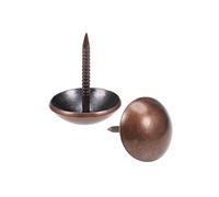 YUEKOPOU Antique Round Copper Tone Thumb Push Pins Studs Upholstery Nails Tacks 16mm Head 60 Pack