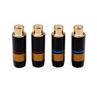 YUEKOPOU Banana Speaker Plug, Banana Cable Plugs, 4pcs/lot Gold Plating Connector Female Jack Adapter Video/Audio Wire Connector