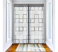 YUEKOPOU Insulated Door Cover Screen, Semi-Transparent White Magnetic Curtain, for Winter Warmth and Summer Indoor Cooling(85x220cm)