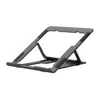 YUEKOPOU Laptop Stand, Laptop Stand, Aluminium, Multicolor, for 15.6 inch Laptops, Height Adjustment, Folding(Black)