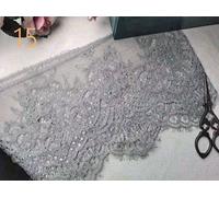 YUEKOPOU Multicolor Embroidery Eyelash Lace Mesh Trim, 18cm for DIY Lingerie Sewing & Clothing Decoration(Color 15)