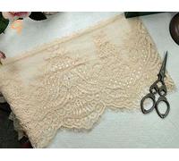 YUEKOPOU Multicolor Embroidery Eyelash Lace Mesh Trim, 18cm for DIY Lingerie Sewing & Clothing Decoration(Color 9)