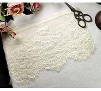 YUEKOPOU Multicolor Embroidery Eyelash Lace Mesh Trim, 18cm for DIY Lingerie Sewing & Clothing Decoration(Color 12)