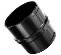 YUEKOPOU Plastic Straight Hose Connector - Inline Joiner for Air Ducting & Heater Pipes(Black,28mm (1.1 inch))